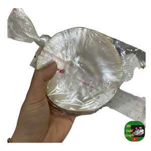 Plat artisanal en nacre, cuillère en nacre, assiette ronde polyvalente pour le caviar, le savon, la décoration intérieure, plat en nacre - Product Image 6