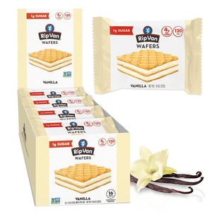Rip <b>Van</b> Vanilla Keto Wafer Cookies, Healthy Vegan Snack, 16 Count - Product Image 2