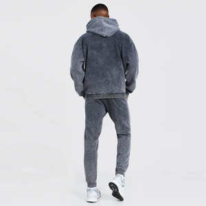 Nouveauté 2026, survêtement de qualité supérieure pour hommes, imprimé à l'écran personnalisé, lavage à l'acide, broderie, délavé au soleil, streetwear, grande taille - Product Image 5