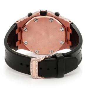 นาฬิกาคุณภาพสูงสั่งทำพิเศษสำหรับผู้ชาย ประดับเพชรโมอิสซาไนต์ นาฬิกาฝังเพชร สไตล์ฮิปฮอป เครื่องประดับเพชร - Product Image 5