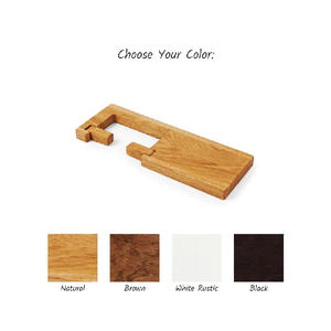 Porte-papier toilette en <span class=keywords><strong>bois</strong></span> avec étagère, porte-rouleau de papier toilette mural, rangement supplémentaire pour papier toilette - Product Image 5