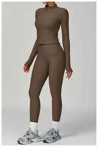 Activia sujetador de Yoga ligero transpirable de alta calidad personalizable ropa activa ropa de gimnasio para mujeres conjuntos de Yoga de manga larga - Product Image 6