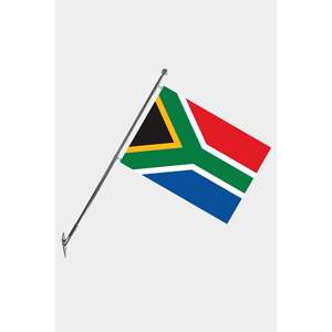Ensemble de mât de drapeau télescopique en aluminium avec drapeaux imprimés numériquement (polyester 3x5 pieds pour les assurances et les agences de voyages) - Product Image 1