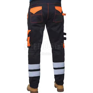 Pantalon de travail de sécurité avec logo personnalisé, conforme à la norme ANSI Classe 3, avec bande réfléchissante de qualité supérieure, imperméable, séchage rapide, respirant - Product Image 2