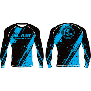 Personalizado Durable Nylon BJJ Rash Guard Larga Protección UV Anti-UV Compresión Camisa Transpirable y Cómodo - Product Image 5