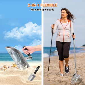 Pelle de jardin pliable en acier inoxydable pour couper les racines, avec lame perforante pour la pelouse et la plage - Product Image 4