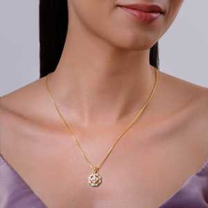 Elegante colgante de diamante con rueda de oro elegante para colecciones de joyas - Product Image 1