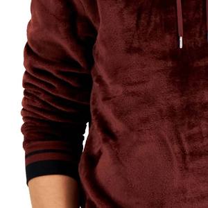 Jersey de algodón 100% para hombre, sudaderas con capucha de terciopelo, logotipo bordado personalizado, moda de invierno, sudaderas con capucha elegantes de terciopelo cómodas y cálidas para hombre - Product Image 6