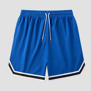 Shorts de basket-ball en laine pour hommes, style estival, à séchage rapide, motif uni, design décontracté pour le fitness et les sports de plein air - Product Image 4
