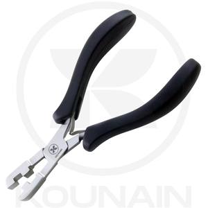 Pince à épiler professionnelle Kounain en acier inoxydable noir antidérapant avec micro-anneaux et perles à pointe arrondie pour extensions capillaires et cils - Product Image 6