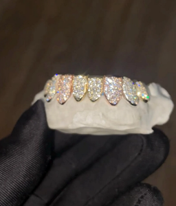 Custom Iced Out Diamond Grillz for Hip Hop Fashion Premium Quality for Parties and Photoshoots for Gifts and Engagements - Product Image 5