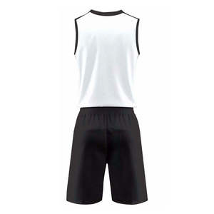 Uniforme de basketball imprimé respirant de haute qualité, sans manches, grande taille, personnalisable, vêtements d'équipe sportive 100% - Product Image 3