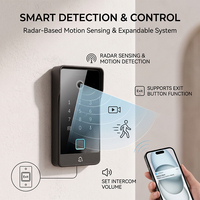 Hiwink OEM - Videoportero IP 2K, Sistema de Intercomunicación para Viviendas de 2 Cables, Visión Nocturna, 6 en 1, Desbloqueo por Huella Dactilar RFID, Sistema de Cámara de Seguridad