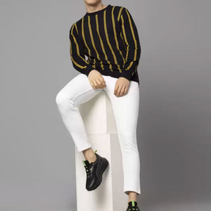 Top tendance qualité classique sweat hommes Streetwear 100% coton hommes sweat décontracté couleur unie longues bases coton mélangé - Product Image 4