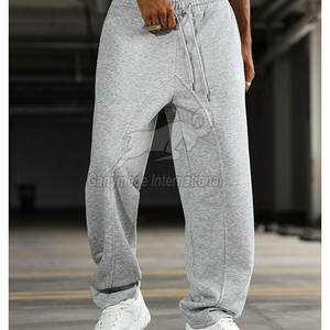 กางเกงสเวตแพนท์ทรงหลวมแบบพรีเมียม ผ้าเนื้อนุ่ม สวมใส่สบาย กางเกงสเวตแพนท์ทรงหลวม - Product Image 4