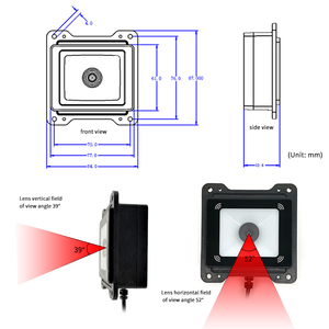 Emt6662rf QR code Reader kiểm soát truy cập NFC RFID Card Reader nhúng QR Máy quét cửa kiểm soát truy cập hệ thống - Product Image 6
