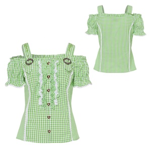 เสื้อเบลาส์เดอร์ dirndl บาวาเรียแท้สไตล์วินเทจผ้าสักหลาดสำหรับผู้หญิงสำหรับ Oktoberfest ราคาถูก - Product Image 4