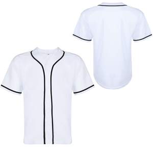 Maillot de baseball à manches courtes pour hommes Chemise à boutons à la mode hip-hop T-shirt vierge pour hommes - Product Image 4