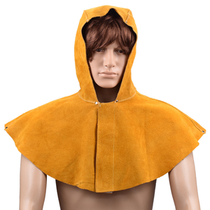 Welding Safety Clothing Cow Split Suede Leather <b>Head</b> <b>Cover</b> Fireproof Heat Flame Resistance and Cut Proof Welder <b>Head</b> <b>Cover</b> - Product Image 1