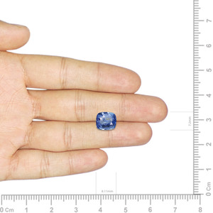 Zafiro Azul - 2.98 Quilates, Gema Natural Facetada, Calibrada, Azul Real, Forma de Estrella, 8mm de Altura, 1mm de Orificio, 10mm, Tratada con Calor, Suelta - Product Image 3