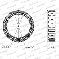 SGJA01 Sprag pour Jatco / Nissan Industrial RE4R03A, 280mm Chariot élévateur Nissan ; Komatsu