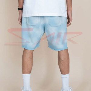 Short de survêtement personnalisé pour homme en toile de coton confortable et respirante avec fermeture à cordon Prix de vente entier - Product Image 4