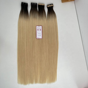 เทปสำหรับต่อผมแบบชาวบราซิลสีออมเบร100กรัมขนาด0-28นิ้วตรง/หยัก/หยิกเป็นลอน - Product Image 5