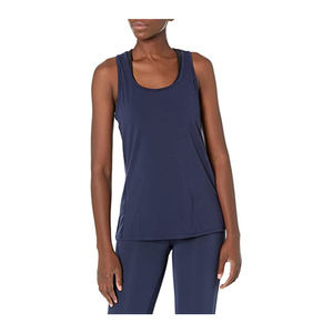 Top corto de longitud corta acanalado de alta calidad para mujer, chaleco Formal sin costuras con cuello Halter, estilo logotipo personalizado, camiseta sin mangas con patrón en blanco para mujer - Product Image 3