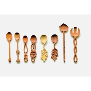 Cubiertos de acero inoxidable utilizados en utensilios de cocina Tabletop Cafe Home Silver Color Plated Acabado Cubiertos Rizado Mango negro Juego de 4 - Product Image 3