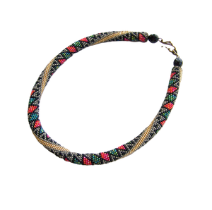 Collar de cuerda de cuentas de semillas de varios colores, nuevo diseño, collar de cuerda de cuentas Multicolor, collar de cuentas de semillas personalizado hecho a mano - Product Image 5