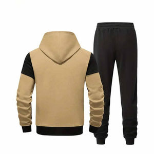 Survêtement d'hiver pour homme sur mesure de haute qualité, à capuche, uni, style streetwear - Respirant, couleur et logo personnalisables, léger, pour le jogging - Product Image 2