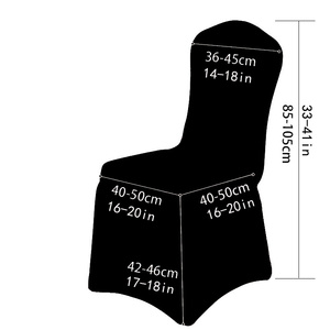 Wholesale Wedkey <strong>High</strong> Quality Stretch Spandex <strong>Back</strong> <strong>Chair</strong> <strong>Covers</strong> <strong>for</strong> Wedding Party <strong>Dining</strong> Black Banquet Anti-Pilling Non-Toxic - Product Image 3