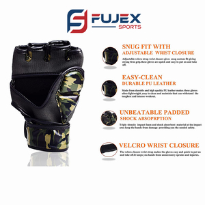 Camouflage Custom MMA Gloves Cheap Price Best Quality MMA Gloves Durable <b>Foam</b> <b>Padding</b> Mma Fighting Gloves PU Leather Half Finger - Product Image 6