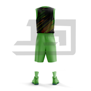 Shorts de basket-ball de qualité supérieure, imprimés par sublimation, respirants, légers, en tissu polyester, avec gestion de l'humidité - Product Image 2