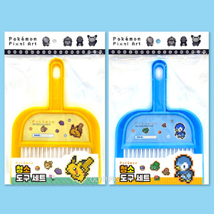 Ensemble d'outils de nettoyage de bureau miniatures Pokemon Pixel Art, papeterie coréenne pour enfants, gomme, brosse à poussière, balai, modèle rétro 8 bits, AB0107 - Product Image 1
