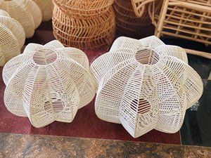 High Quality Modern Seagrass Rattan <b>Bamboo</b> Handwoven Customizable Chandelier Lampshade for Home Cafe Decor - Product Image 4