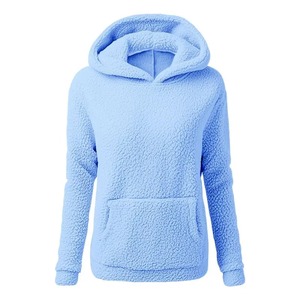 Sweat-shirts et pulls d'hiver pour femmes, motif ours mignon, écologiques, en polaire, manches longues, poche, pull décontracté, design avant - Product Image 6