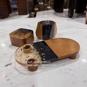 Juego de quemador de incienso de madera de resina de alta calidad, caja acrílica, el mejor enchufe de anís estrellado para soporte de caja de incensario de fragancia religiosa - Product Image 1