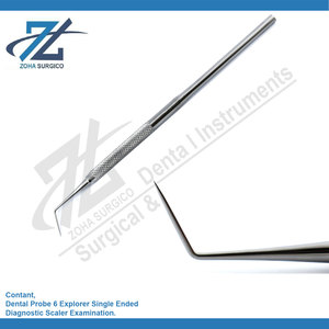 Sonda Dental 6 Exploradores, Set de Exploración Dental de Diagnóstico de un Solo Extremo, Instrumentos Quirúrgicos Clase I, Garantía de 3 Años - Product Image 2