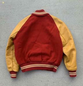 Custom Chenille Embroidery Leather Sleeve Baseball Letterman Outdoor Bomber <b>Jumper</b> Jacket <b>Women</b> <b>for</b> Men Collage Jacket 2025 - Product Image 2