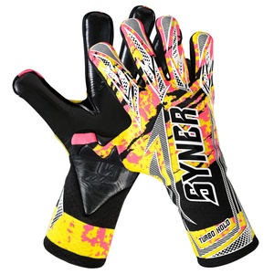 Black Contact German Latex Soccer Football Goalkeeper Gloves Breathable Sports Protective Gear for Sports - Product Image 5