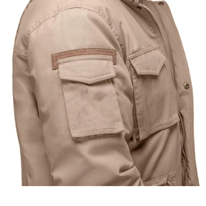 เสื้อแจ็คเก็ตพาร์กาผู้ชายแฟชั่นฤดูหนาว โลโก้สั่งทำได้ บุผ้าฝ้ายอุ่น กันลม มีฮู้ด ใส่ได้สองด้าน มีไซส์พลัส - Product Image 3