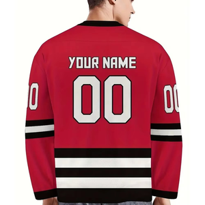 Nueva Llegada, Jersey de Hockey sobre Hielo Personalizado con Nombre de Equipo, Ropa Deportiva Hecha en Pakistán, Camisetas de Hockey sobre Hielo 100% Poliéster para Adultos - Product Image 2