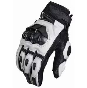Guantes de motocicleta de cuero de piel de oveja genuina, negro, carreras de carretera, agarre de motocicleta, protección de verano, esquí al aire libre, informal, 2025 - Product Image 2