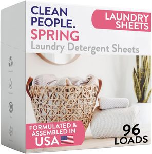 Feuilles de lessive The Clean People, parfum printemps, paquet de 96 - Product Image 1
