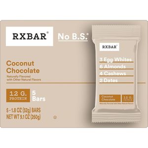 RXBAR <b>Protein</b> Bars, 12g <b>Protein</b>, Gluten Free Snacks, Coconut Chocolate (6 Boxes, 30 Bars) - Product Image 5