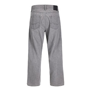 Pantalones Vaqueros Casuales Rectos Personalizados para Hombre, 100% Algodón, Denim Desgastado, Primavera Otoño, Logotipo Personalizado, Jeans Holgados Casuales Sólidos - Product Image 2