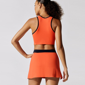 Jupe de tennis pour homme personnalisée, sans couture, à séchage rapide, respirante, à manches courtes, vêtements de sport pour le badminton, le tennis de table, avec OEM de haute qualité - Product Image 3