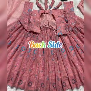 Traje Anarkali de diseñador en New Fancy Style Heavy Faux Georgette con Secuencia de 5mm y trabajo de bordado (mangas completas) para mujer - Product Image 4