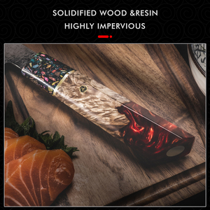 Venta al por mayor personalizado de alta calidad profesional OEM ODM servicio Damasco cuchillo de cocina de acero inoxidable con el mejor mango - Product Image 3